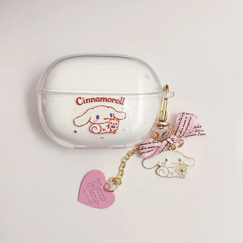 Cute Cartoon Role Earphone Protective Case for Redmi Buds 4 Pro Soft Clear Headphone Protect Cover Redmi Buds4 Pro with Pendant
