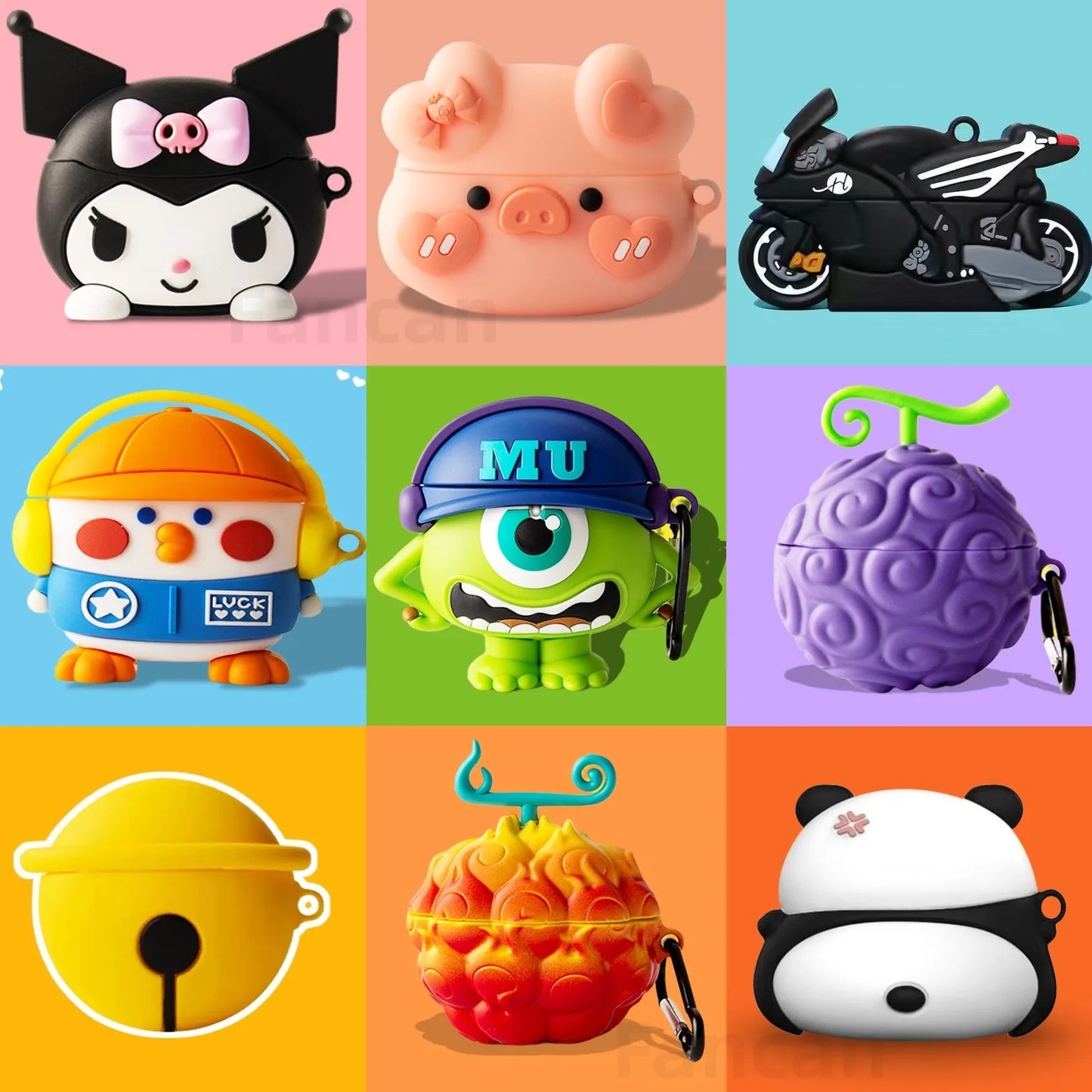 3D Headphone Case for Samsung Galaxy Buds 3 Protective Case For Galaxy Buds 3 Pro Cute Creative Cartoon Silicone Cover with Hook