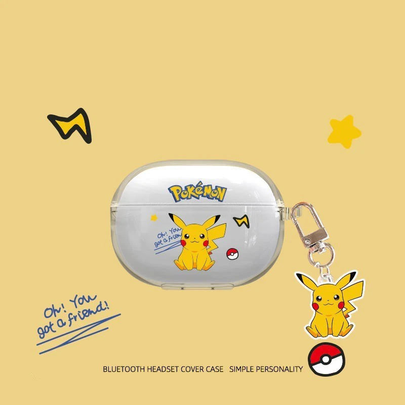 Cute Cartoon Role Earphone Protective Case for Redmi Buds 4 Pro Soft Clear Headphone Protect Cover Redmi Buds4 Pro with Pendant