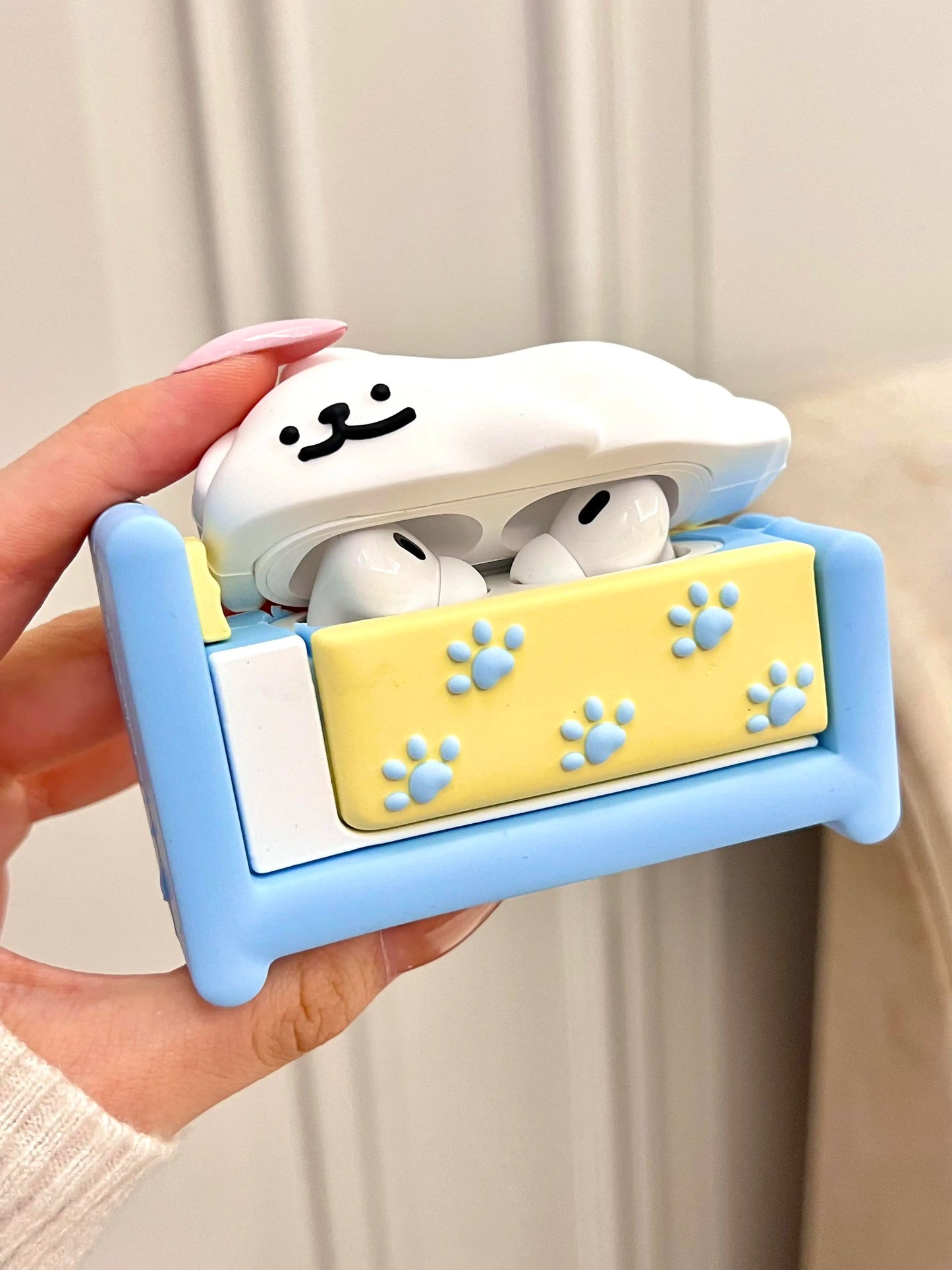 Cute line dog AirPods3 generation Bluetooth earphone case suitable for Apple AirPodsPro2 protective case 2 generation