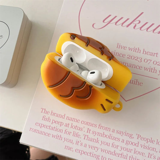 3D Snapper Burnt AirPods 4 Earphone Cover Suitable For iPhone 2 Bluetooth Earphone Case AirPods 3 Silicone Case AirPods Spro2