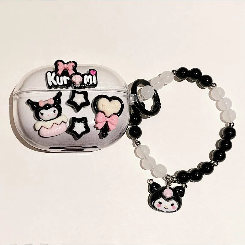 Cute Cartoon Role Earphone Protective Case for Redmi Buds 4 Pro Soft Clear Headphone Protect Cover Redmi Buds4 Pro with Pendant