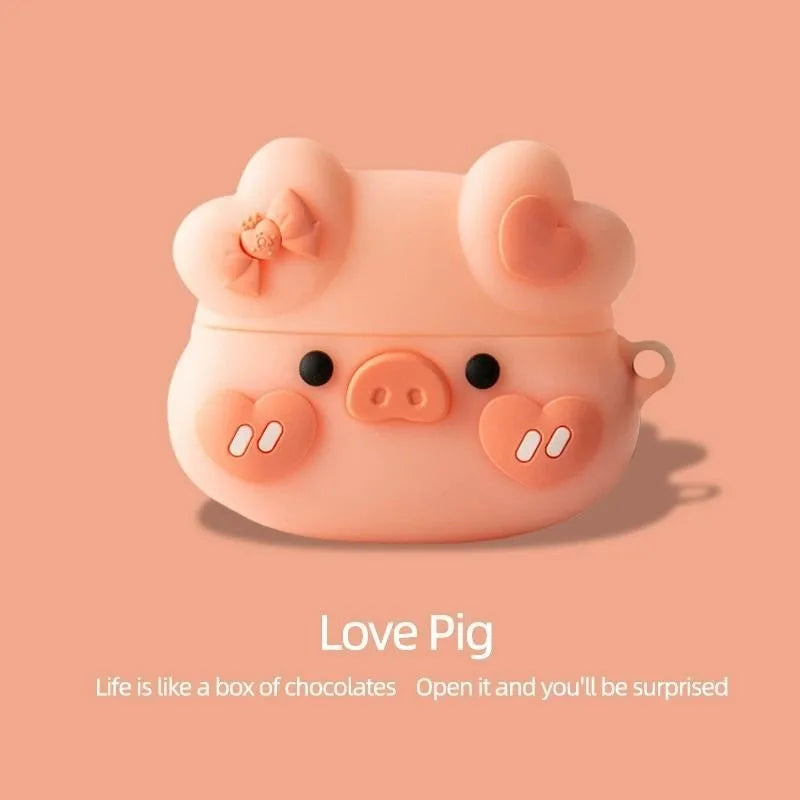 For Redmi Buds6 Pro Protective Case Wireless Earphone Case Xiaomi Redmi Buds 6 Pro TWS 3D Cute Cartoon Silicone Soft Cover