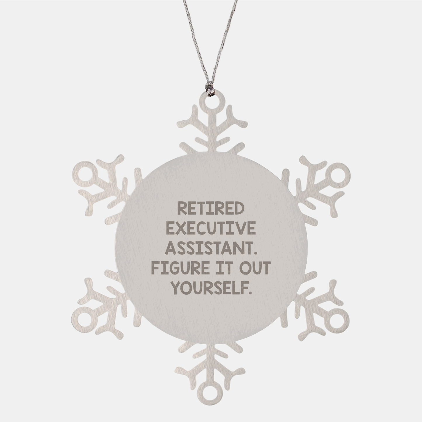 Executive Assistant Christmas Snowflake Ornament, Figuratively, You're a Prime Selection, Gifts from Friends for Executive Assistants, Inspirational - Image 1