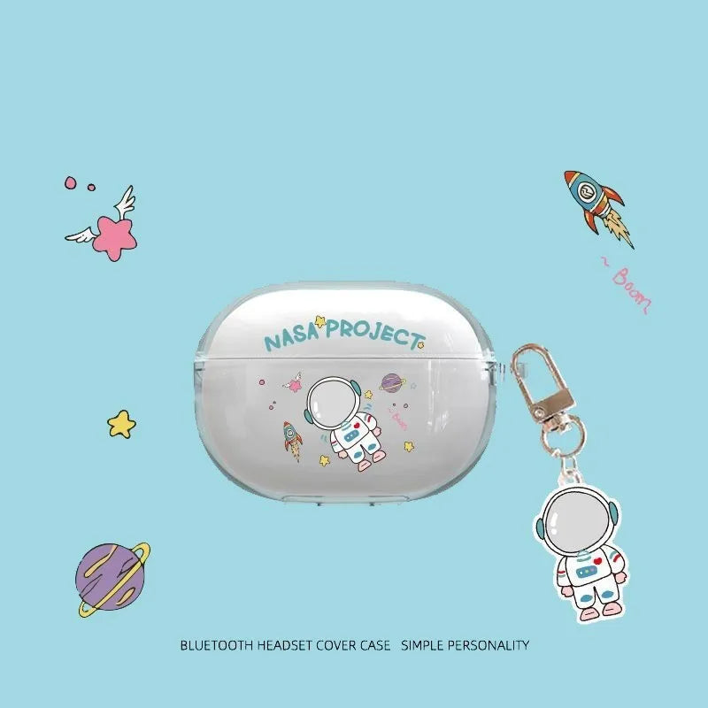 Cute Cartoon Role Earphone Protective Case for Redmi Buds 4 Pro Soft Clear Headphone Protect Cover Redmi Buds4 Pro with Pendant