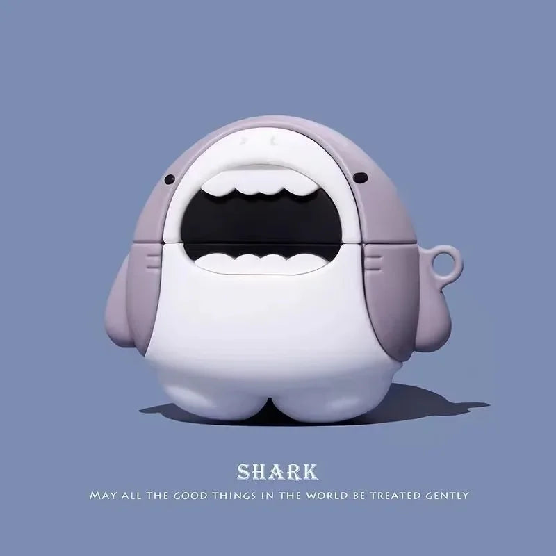 Penguin Snails Dog Shark Style Case For Apple AirPods 4 Case Cute Cartoon Silicone Earphone Protective Case Cover For AirPods4