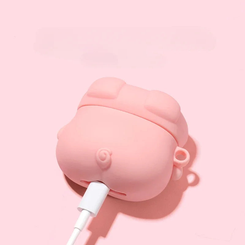 3D Pig Cover for AirPods 4 Case Cartoon Cute Earphone Case for AirPods Pro 2 1 2 3 Charging Cover Piggy Soft Case