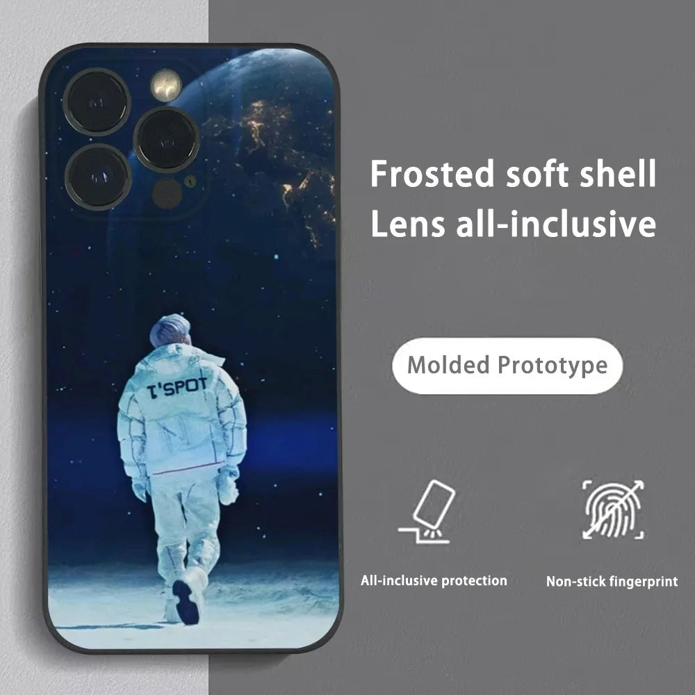 K-Pop TOP C-Choi S-Seung Hyun Phone Case For iPhone 16 15 14 13 Pro Max Plus Mini Frosted Soft Shell Funda