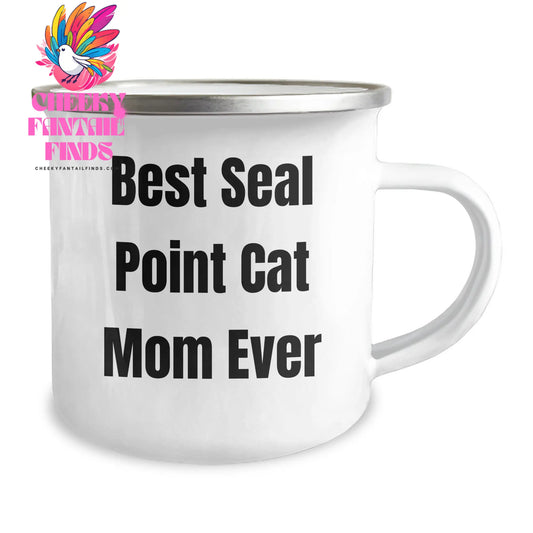 Seal Point Cat Mom Seal Point Cat Lover Gifts Seal Point Cat Enthusiast Camping Mug for Father's Day Unique Gifts from Mom to Seal Point Cat Dad with Quote Best Seal Point Cat Mom Ever - Image 2