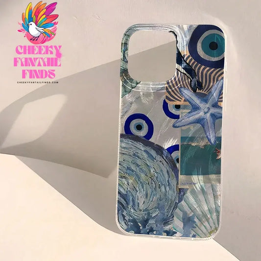 Seaside Scenery Wave Beach Pattern Phone CaseFor iPhone 15 16 14 13 12 11 Pro Max XS XR Max 7 8 16 Plus SE 2022 Shockproof Cover Cheeky Fantail Finds