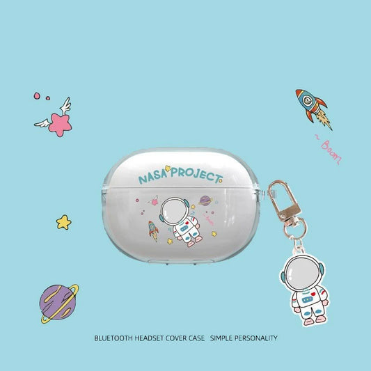 Cute Cartoon Role Earphone Protective Case for Redmi Buds 4 Pro Soft Clear Headphone Protect Cover Redmi Buds4 Pro with Pendant