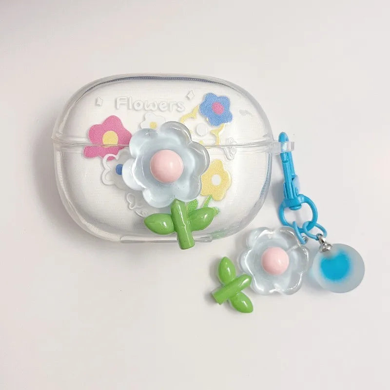 Cute Cartoon Role Earphone Protective Case for Redmi Buds 4 Pro Soft Clear Headphone Protect Cover Redmi Buds4 Pro with Pendant