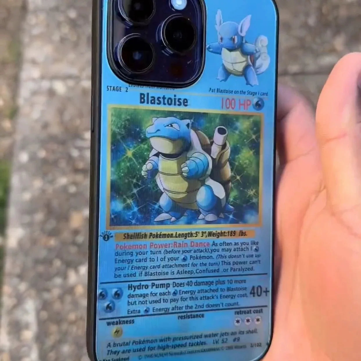 Cartoon Cute P-Pokemon Charizard Blastoise Venusaur 3D illusion Phone Case For iPhone 16 15 14 13 12 11 17 Pro Max 16 Plus Cover