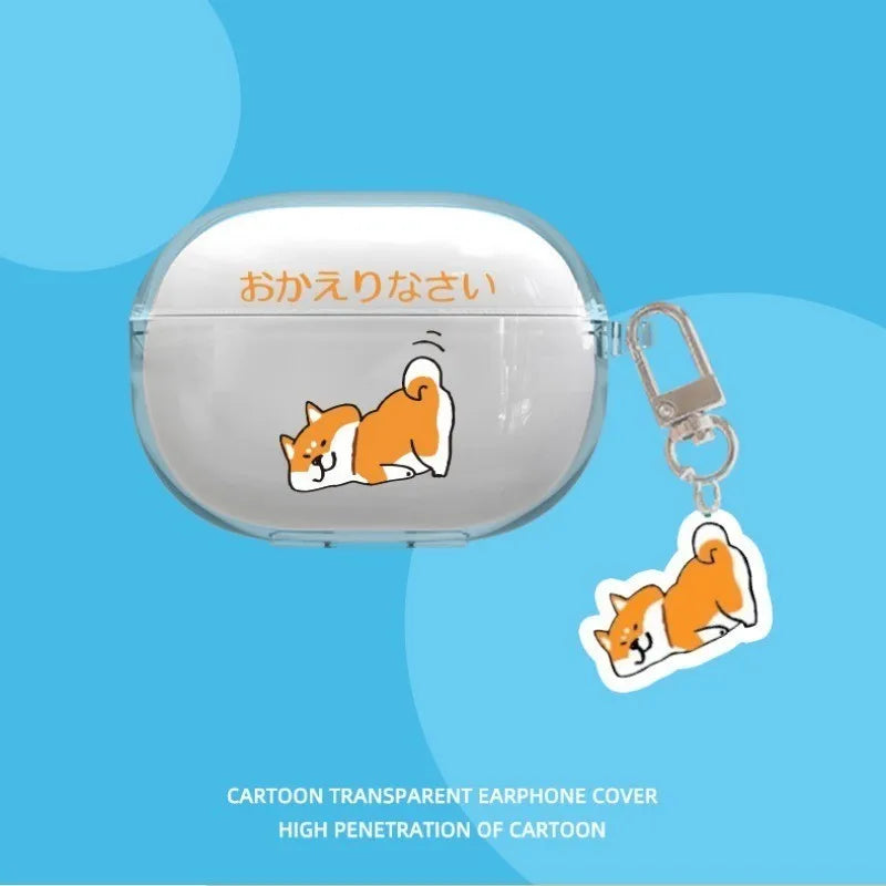 Cute Cartoon Role Earphone Protective Case for Redmi Buds 4 Pro Soft Clear Headphone Protect Cover Redmi Buds4 Pro with Pendant