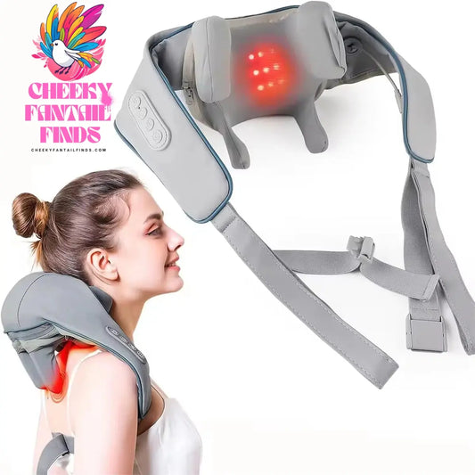 Shiatsu Neck And Back Massager With Soothing Heat Wireless Electric Deep Tissue 5D Kneading Massage Pillow Shoulder Leg Body Cheeky Fantail Finds