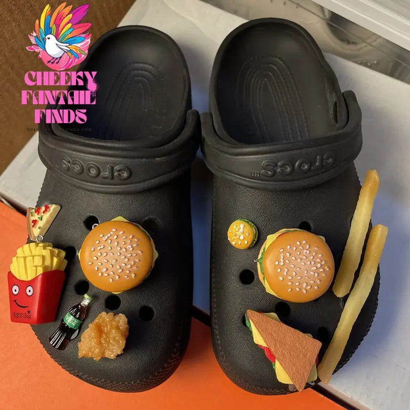 Shoe Accessories Diy Fried Chicken Burger Shoe Buckle Cheeky Fantail Finds