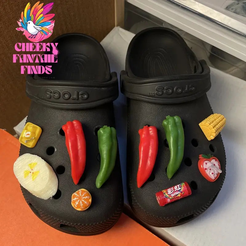 Shoe Accessories Diy Fried Chicken Burger Shoe Buckle Cheeky Fantail Finds