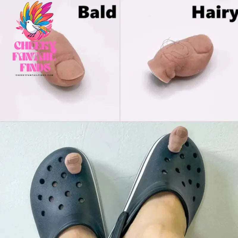 Shoe Charm DIY 3D Creative Big Toe Personality Shoe Decorations Accessories Charms for Clogs Bogg Bag Slides Sandals Cheeky Fantail Finds