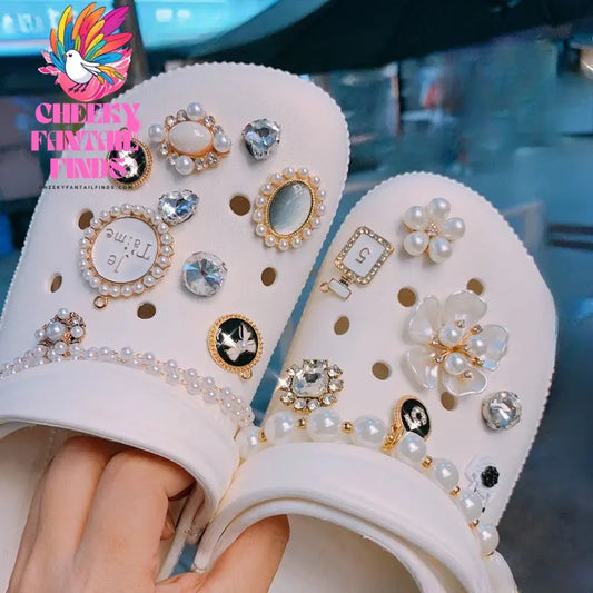 Shoe Charms DIY Garden Shoes Decoration Set Accessories Buckle for Hole Shoe Charm Accessories Kids Party Girls Gift Cheeky Fantail Finds