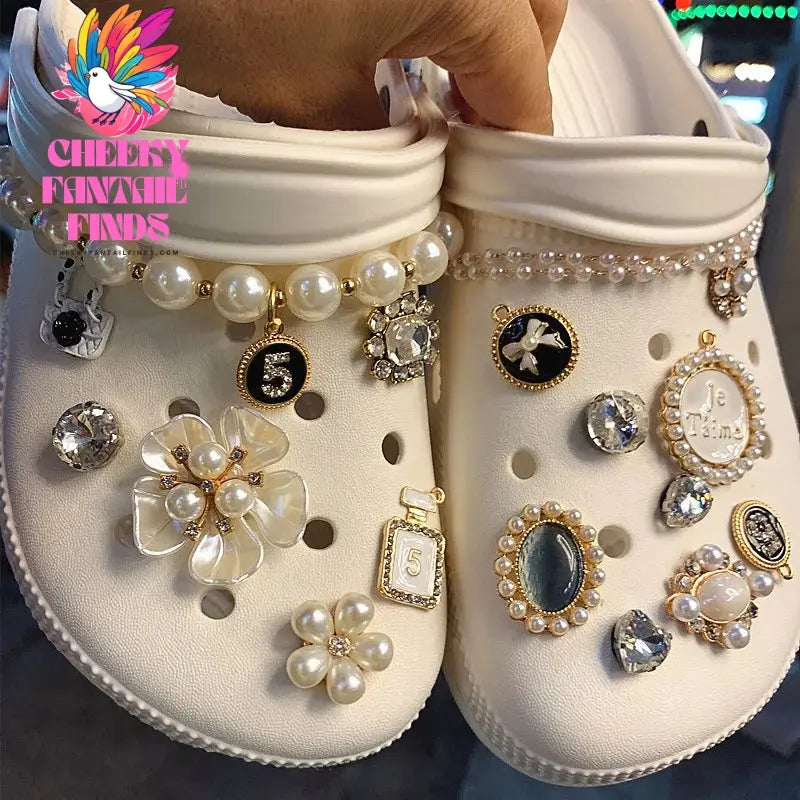 Shoe Charms DIY Garden Shoes Decoration Set Accessories Buckle for Hole Shoe Charm Accessories Kids Party Girls Gift Cheeky Fantail Finds
