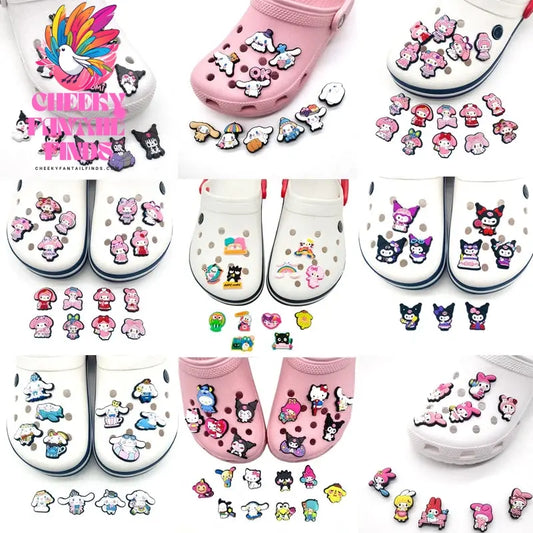 Shoe Charms Hello kitty My Melody Set Shoe Charms for Clogs Shoe Accessories Cheeky Fantail Finds