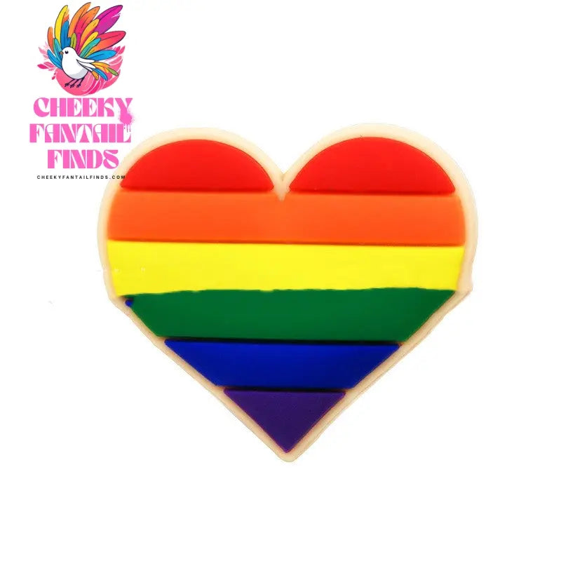 Shoes Accessories PVC Rainbow Flag Shoe Buckle Cute Cartoon Cheeky Fantail Finds