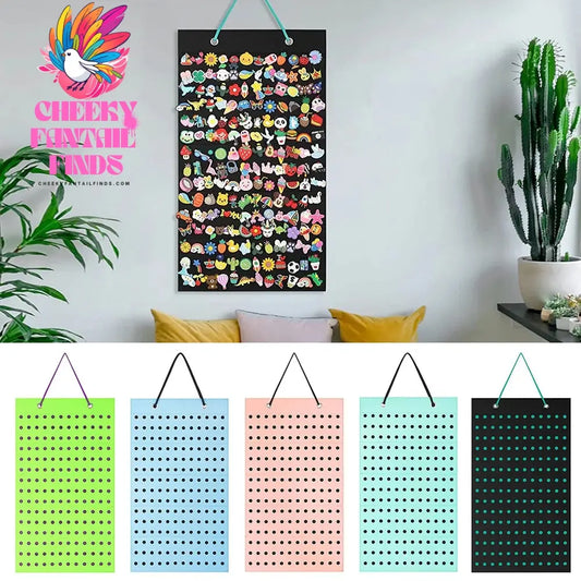 Shoes Charms Display Shoe Charms Organizer With 180 Holes Badge Storage Hanging Holder Shoe Decor Storage Bag Jewelry Display Cheeky Fantail Finds