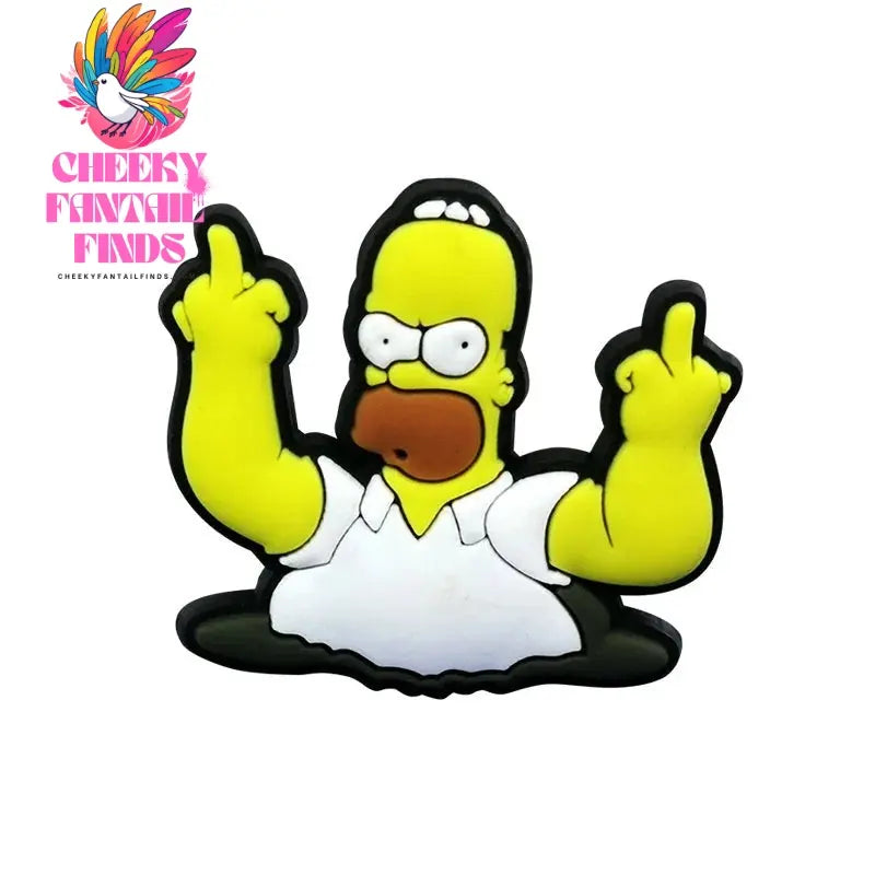 Single Sale 1pcs Cartoon Funny Shoe Charms PVC Accessories DIY Shoe Decoration For Clog Sandal Kids X-mas Gifts - Cheeky Fantail Finds