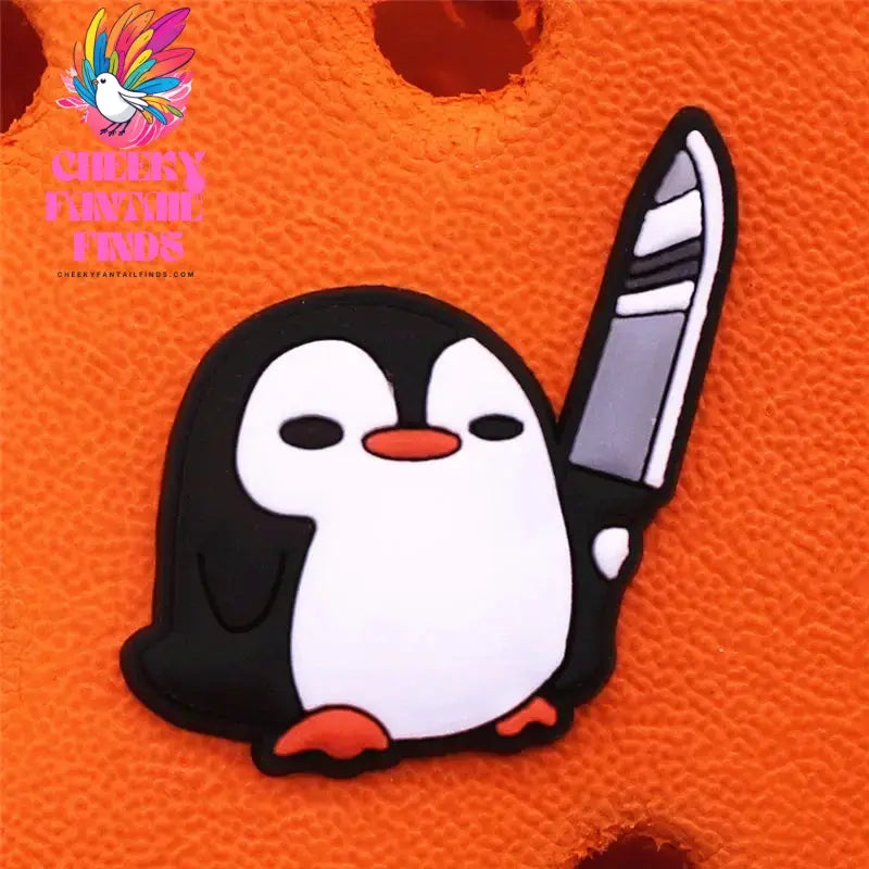 Single Sale 1pcs Funny Frogs PVC Shoe Buckle Decorations Lazy Dog Knife Penguin Upper Charms Shoe Pins Accessory Fit Kids Gifts Cheeky Fantail Finds