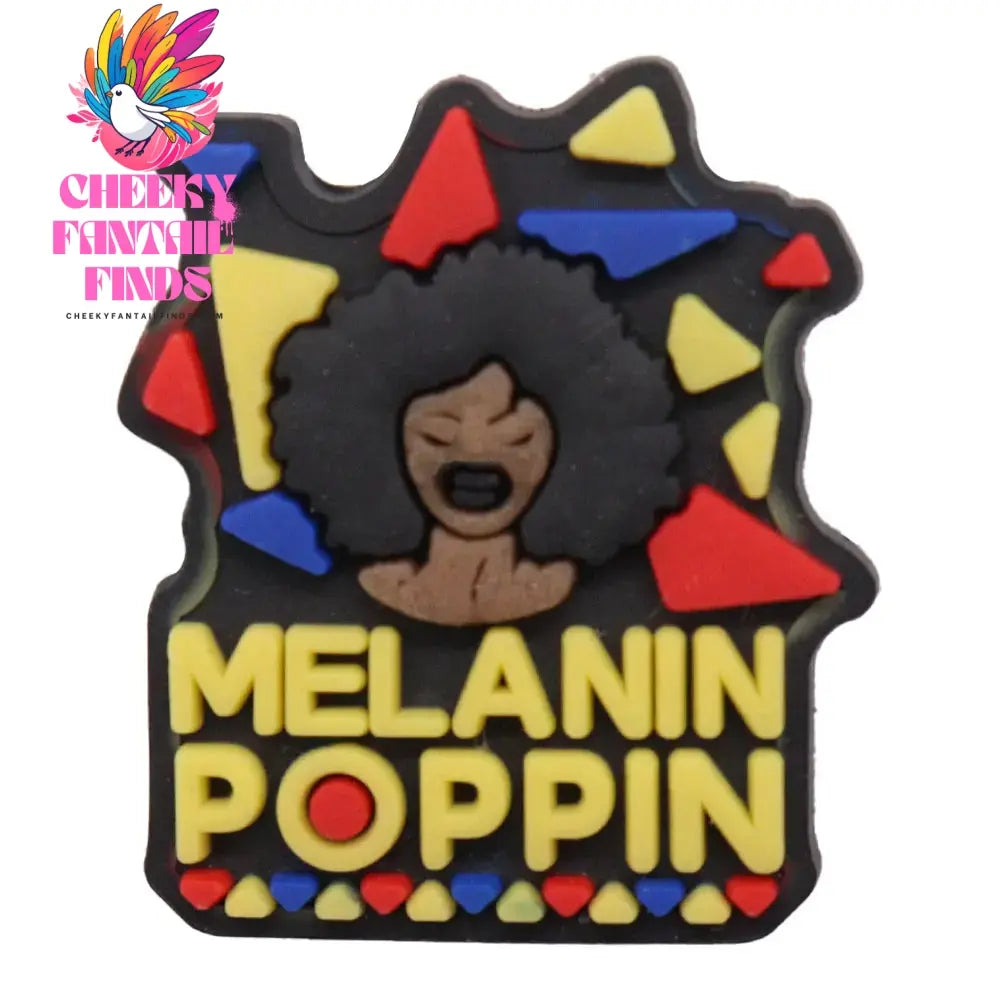 Single Sale 1pcs PVC Shoe Charms Black Girl Magic BLM Queen Hand Melanin Poppin Buckle Clog Decorations for Bands Xmas Gifts Cheeky Fantail Finds