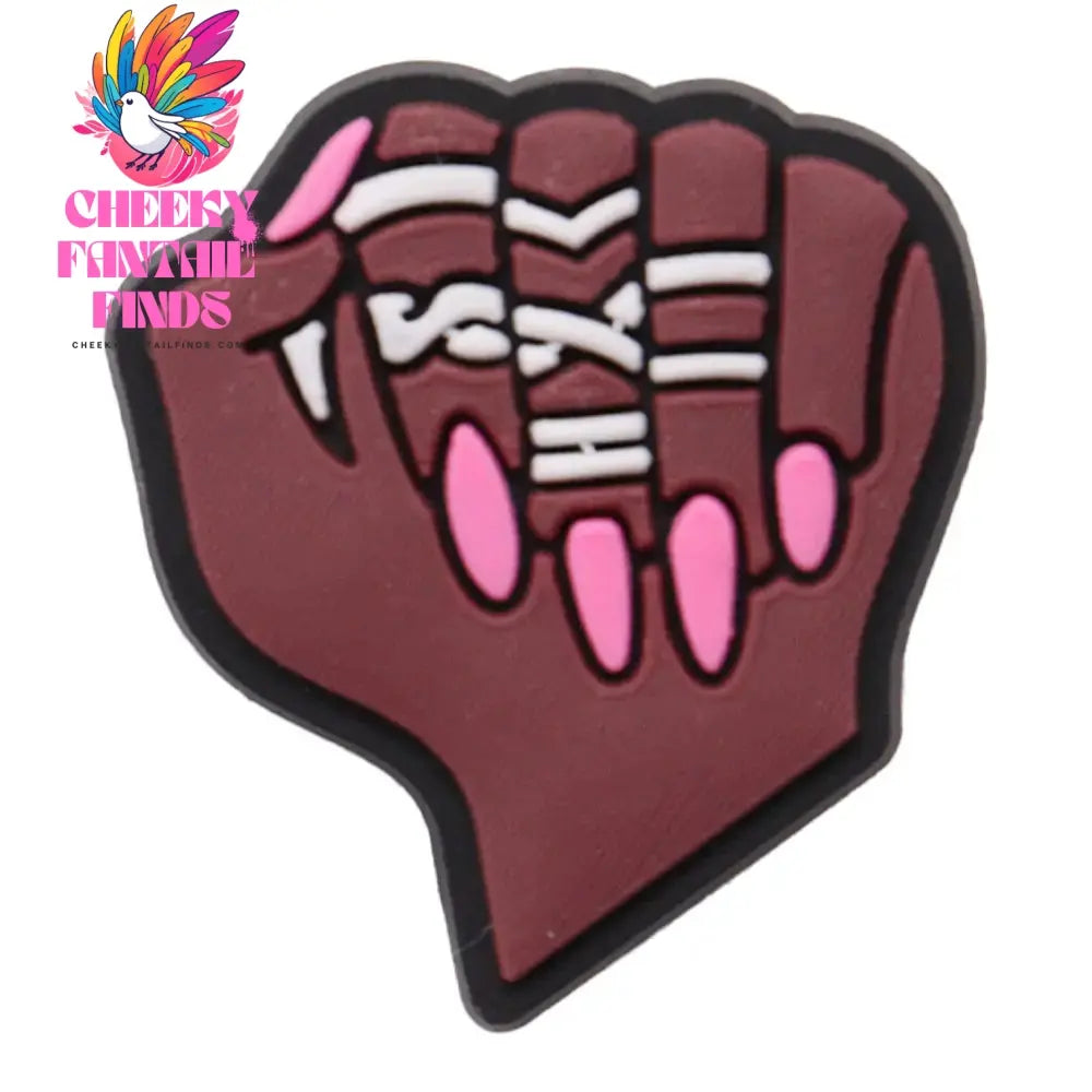 Single Sale 1pcs PVC Shoe Charms Black Girl Magic BLM Queen Hand Melanin Poppin Buckle Clog Decorations for Bands Xmas Gifts Cheeky Fantail Finds