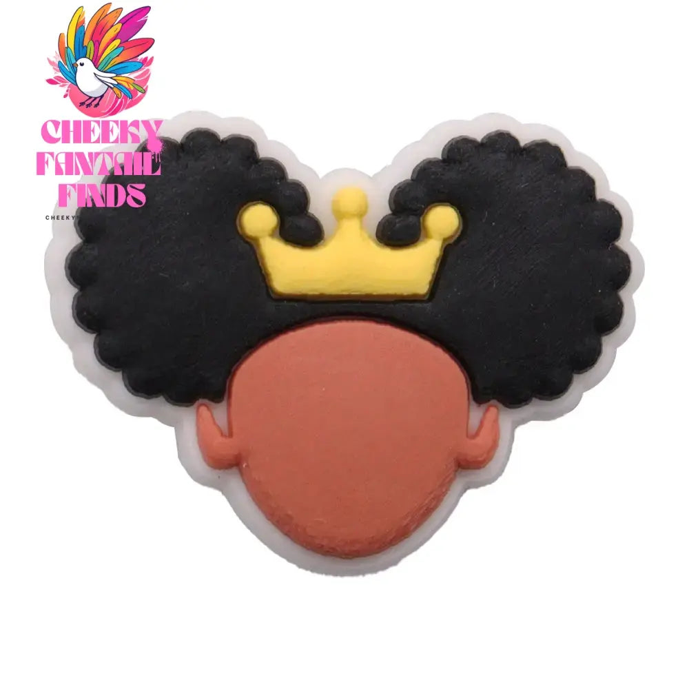 Single Sale 1pcs PVC Shoe Charms Black Girl Magic BLM Queen Hand Melanin Poppin Buckle Clog Decorations for Bands Xmas Gifts Cheeky Fantail Finds