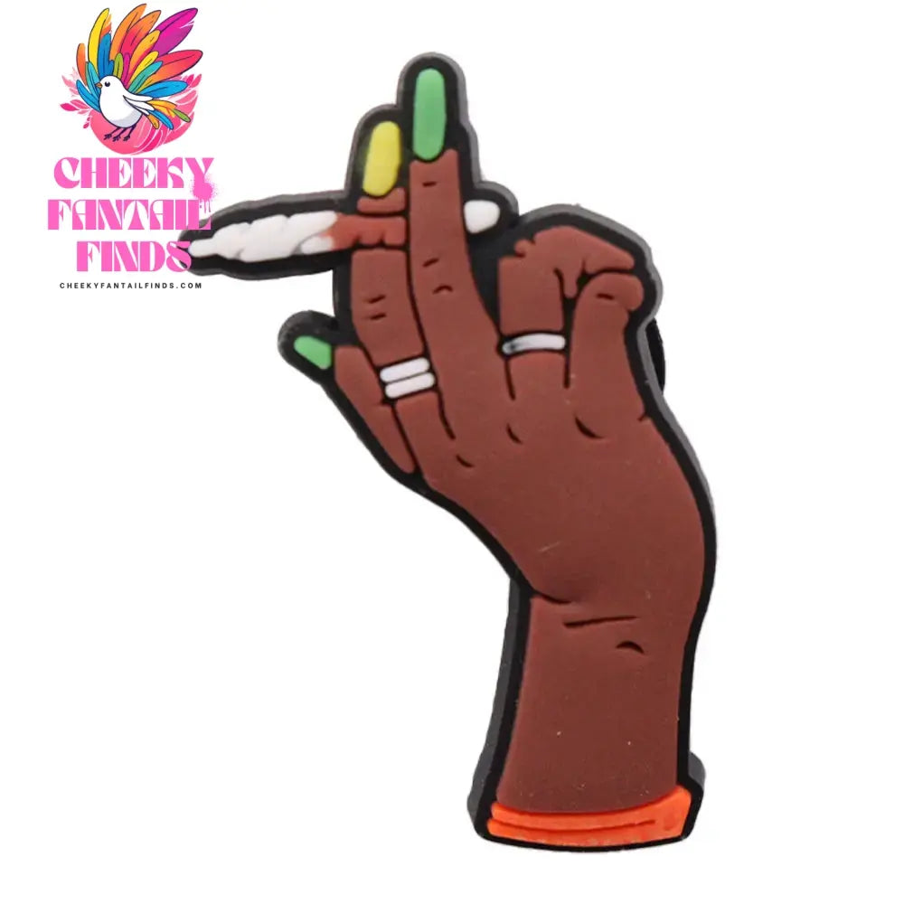 Single Sale 1pcs PVC Shoe Charms Black Girl Magic BLM Queen Hand Melanin Poppin Buckle Clog Decorations for Bands Xmas Gifts Cheeky Fantail Finds
