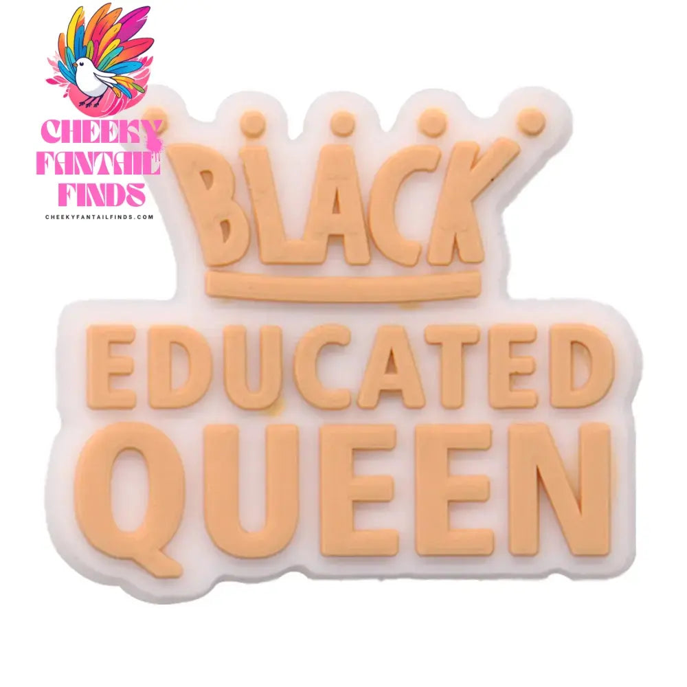 Single Sale 1pcs PVC Shoe Charms Black Girl Magic BLM Queen Hand Melanin Poppin Buckle Clog Decorations for Bands Xmas Gifts Cheeky Fantail Finds