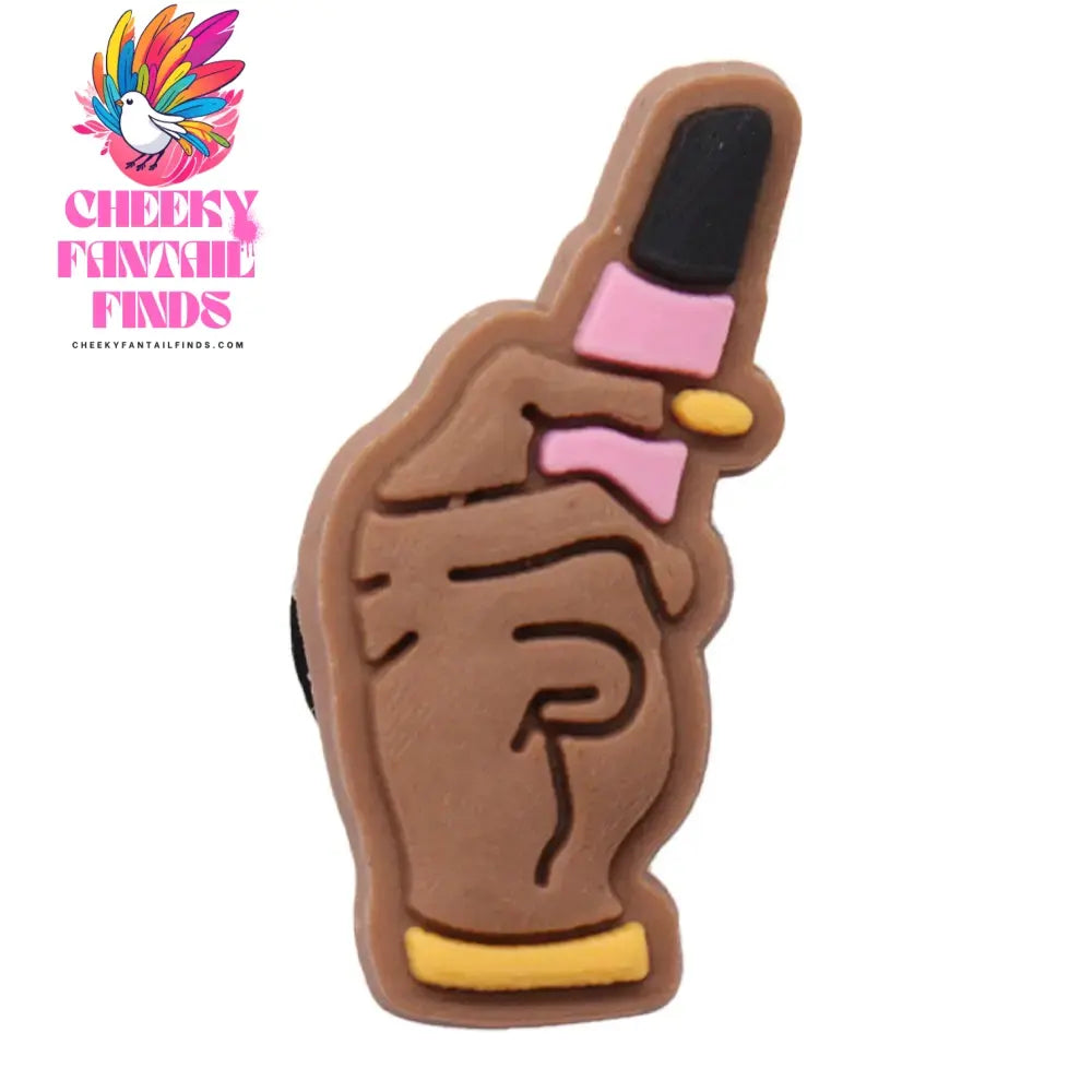 Single Sale 1pcs PVC Shoe Charms Black Girl Magic BLM Queen Hand Melanin Poppin Buckle Clog Decorations for Bands Xmas Gifts Cheeky Fantail Finds