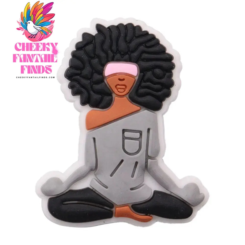 Single Sale 1pcs PVC Shoe Charms Black Girl Magic BLM Queen Hand Melanin Poppin Buckle Clog Decorations for Bands Xmas Gifts Cheeky Fantail Finds