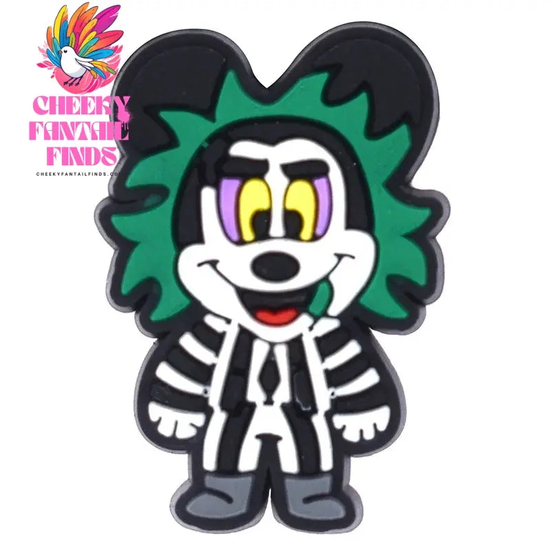 Single sale Halloween Mickey Hello Kitty PVC shoe Charms Accessories Decoration Buckles Classic Clog Fit Bands Bracelets Cheeky Fantail Finds