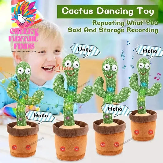 Smart Electronic Plush Toy for Baby Singing Dancing Talking and Sound Recording Cactus Toys for Kids Xmas Gifts for Children Cheeky Fantail Finds