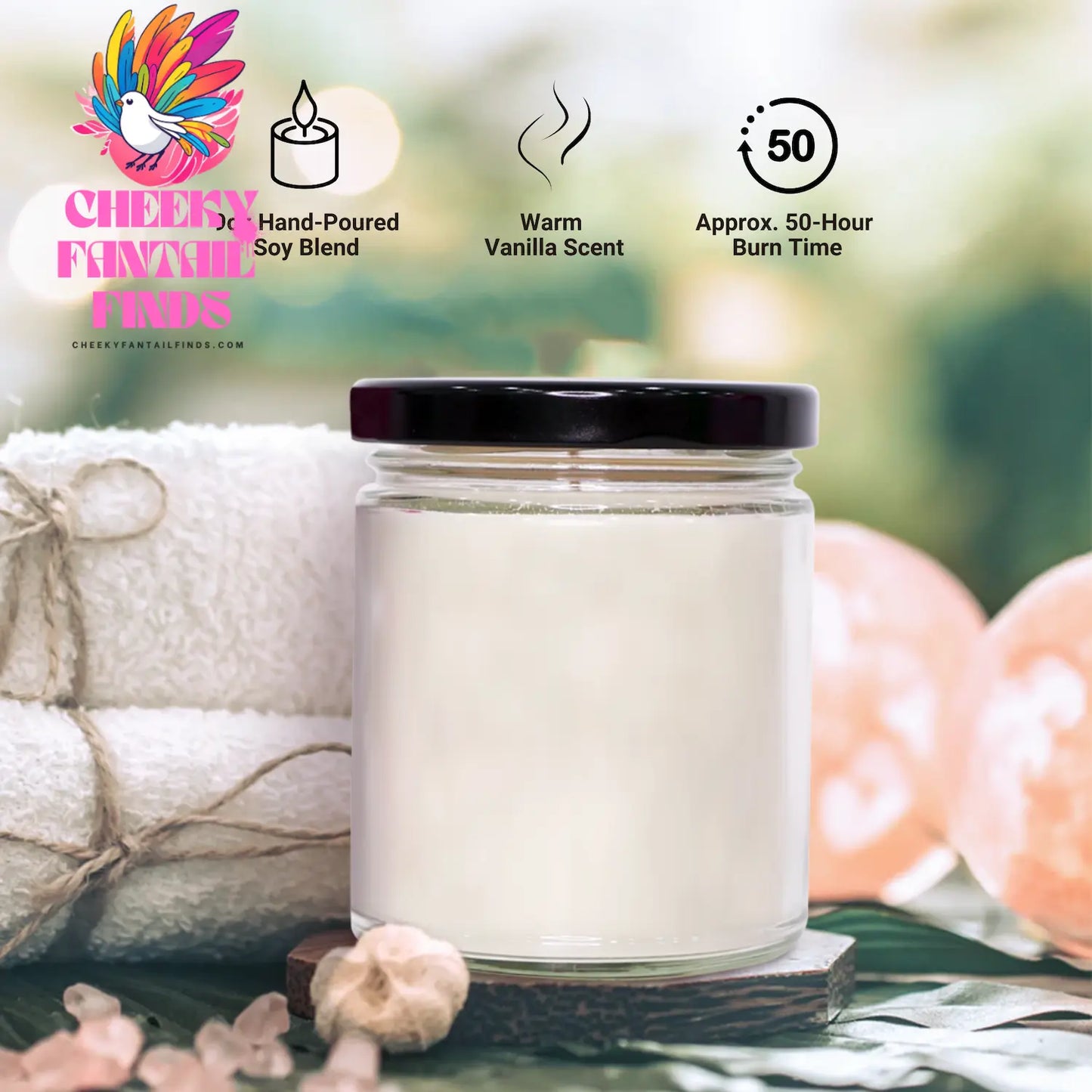 Smoke Cat Gifts for Best Smoke Cat Mom Ever | Funny 9oz Vanilla Soy Candle Gifts from Daughter for Father's Day Unique Gifts - Image 4