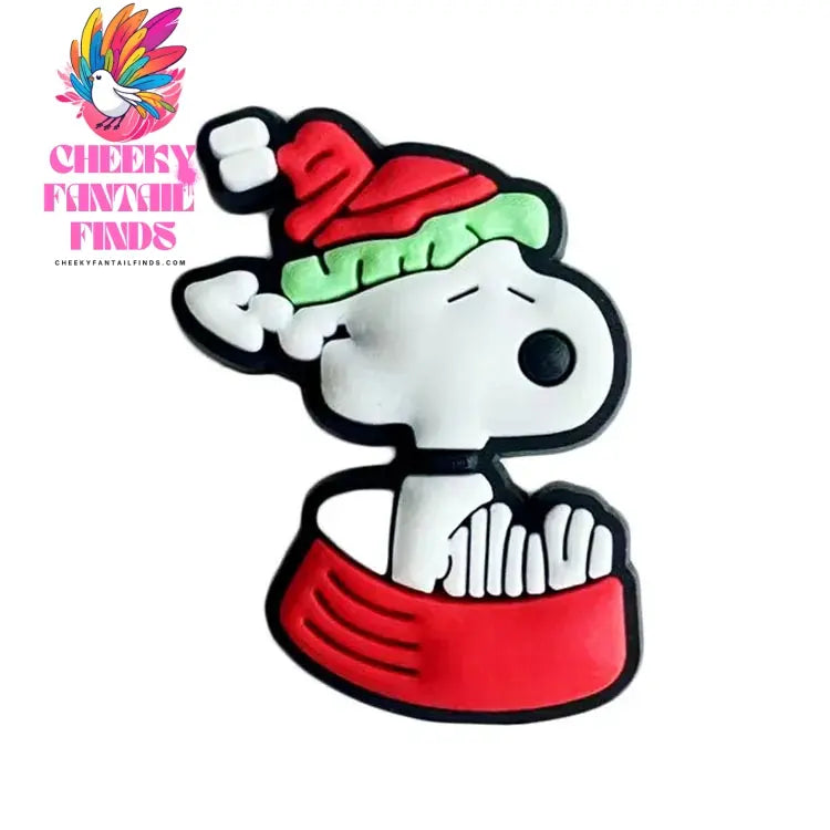 Snoopy Shoe Charms Cartoon Clogs Sandals PVC Shoe Decorations Accessories Buckle Kids Christmas Birthday Gifts - Cheeky Fantail Finds