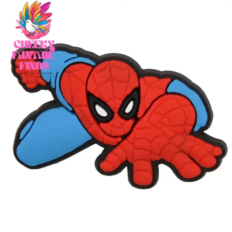 Spider-Man Shoe Charms Cartoon Clog Sandal Decorations Shoe Accessories Slippers Buckle Kids Boy Gifts - Cheeky Fantail Finds
