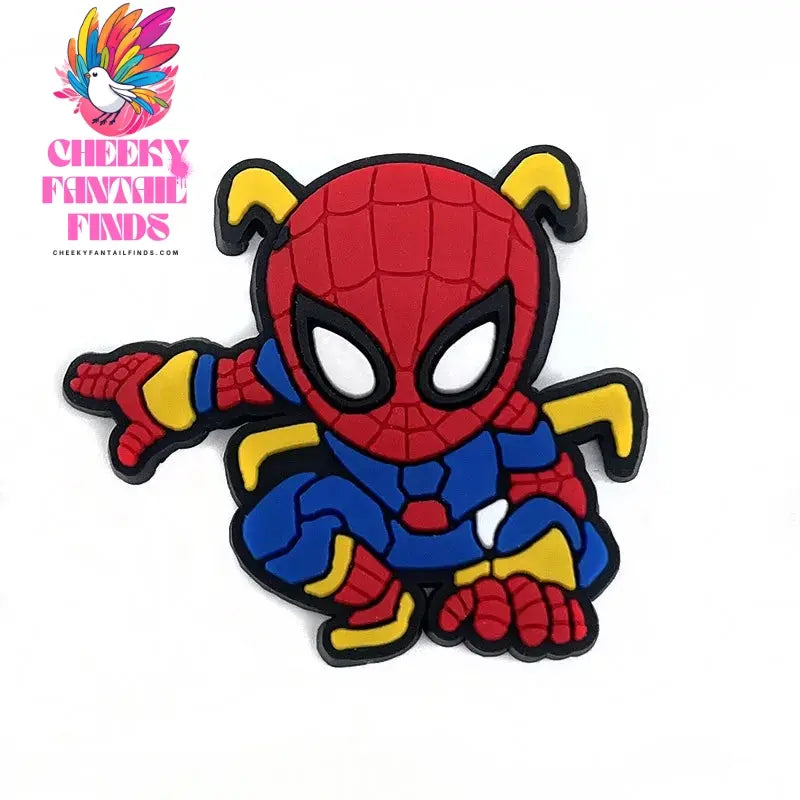Spider-Man Shoe Charms Cartoon Clog Sandal Decorations Shoe Accessories Slippers Buckle Kids Boy Gifts - Cheeky Fantail Finds