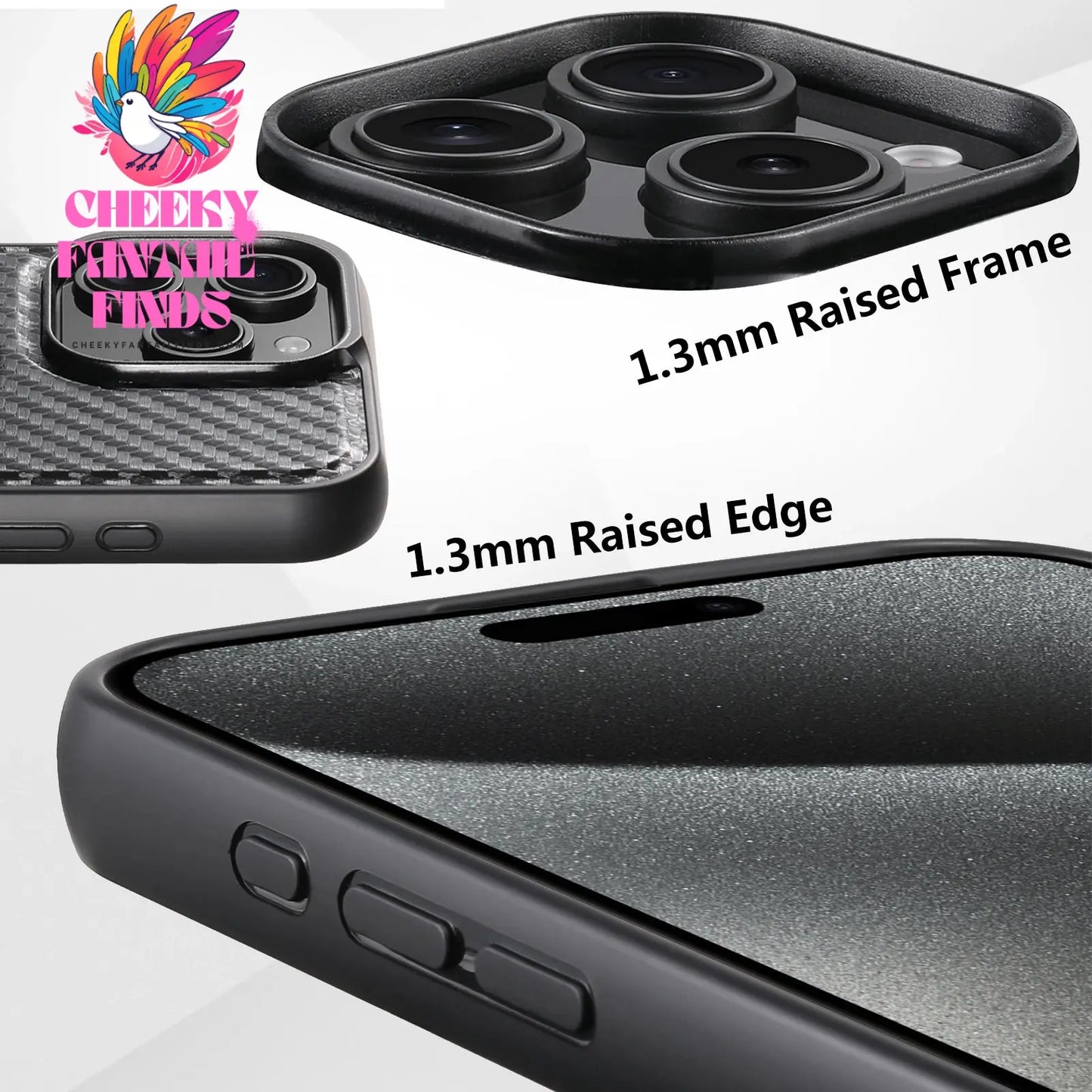 Suteni Wireless Charging Mobile Phone Case 360° Rotating Stand PU Leather Ring Buckle For iPhone 16 Pro Max 15 Plus 14 13 12 Cheeky Fantail Finds