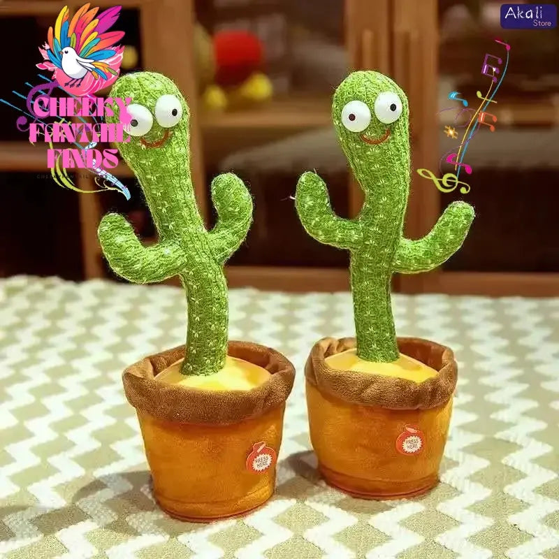 Talking Cactus Toy with LED 120 English Songs Singing Musical Toys Repeat What You Say Suitable for Babies and Toddlers Cheeky Fantail Finds