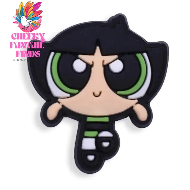 The Powerpuff Girl Shoe Charms1-9pcs PVC Shoe Decorations Buckle Cartoon Shoe Accessories Fit Clog Sandal Kids X-mas Gift - Cheeky Fantail Finds