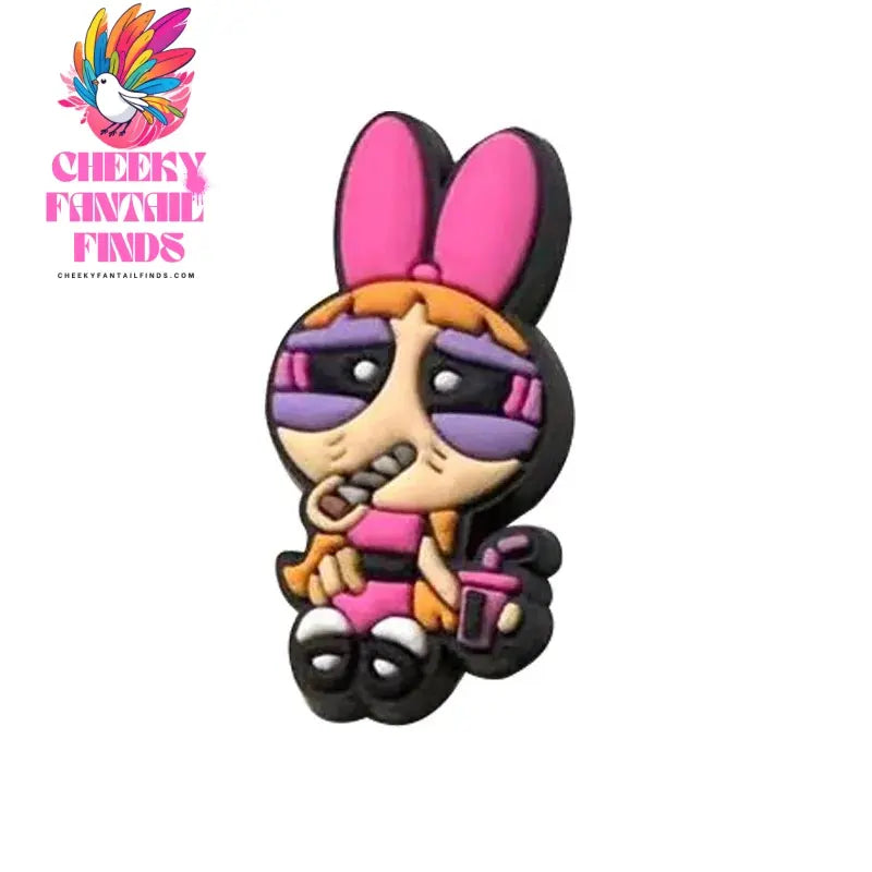 The Powerpuff Girl Shoe Charms1-9pcs PVC Shoe Decorations Buckle Cartoon Shoe Accessories Fit Clog Sandal Kids X-mas Gift - Cheeky Fantail Finds