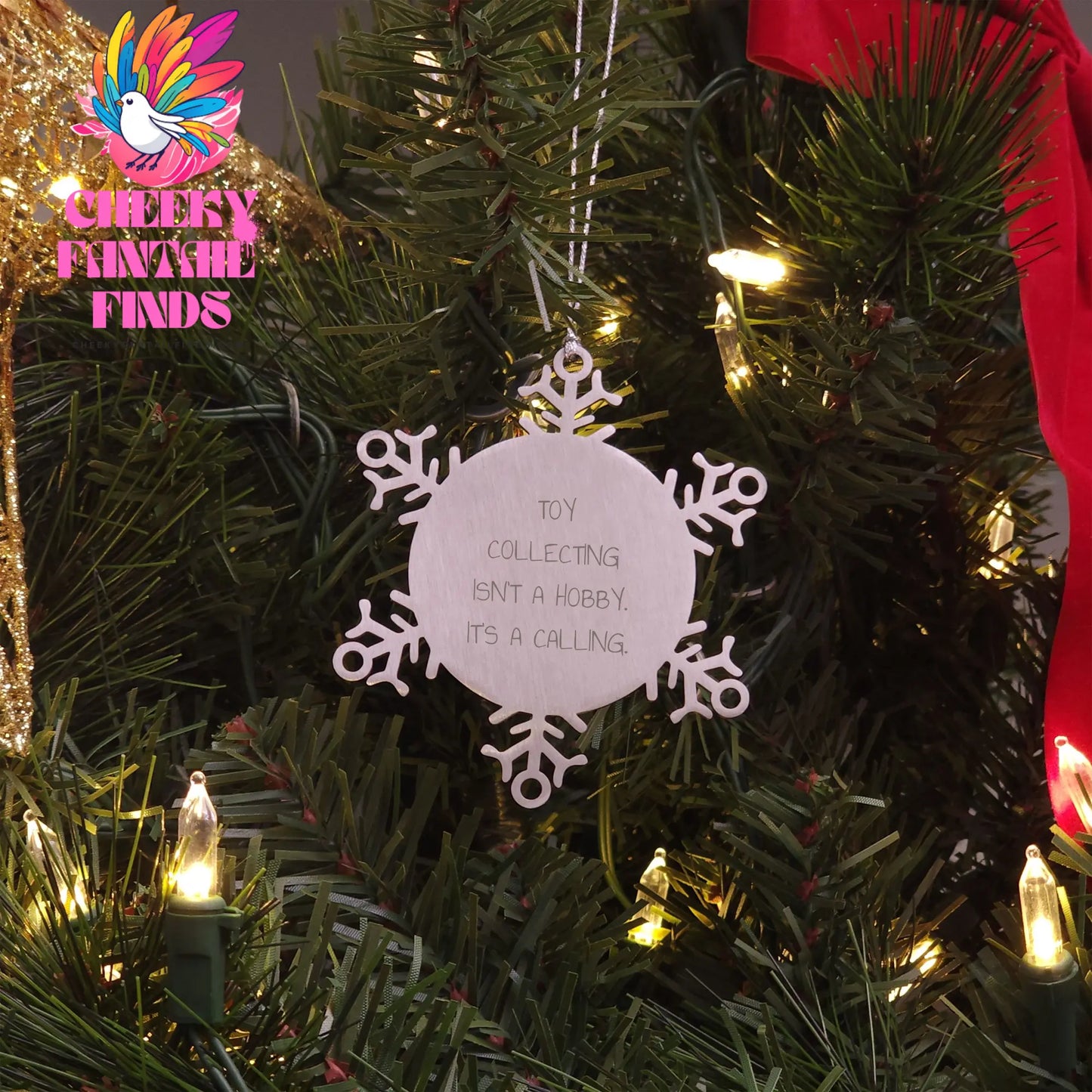 Toy Collecting Isn't A Hobby, It's A Calling - Snowflake Ornament for Christmas Unique Gifts from Friends to Family - Image 3