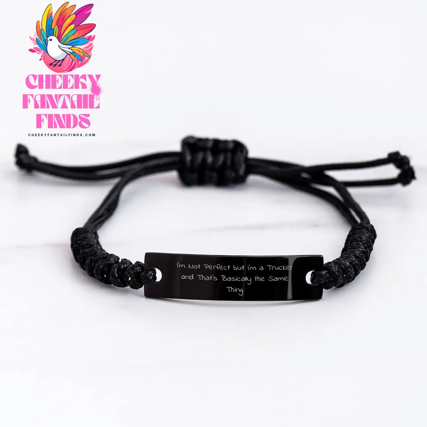 Trucker Gifts - Funny Quote Rope Bracelet, Gifts for Trucker, Men, Father's Day Unique Gifts - Image 3