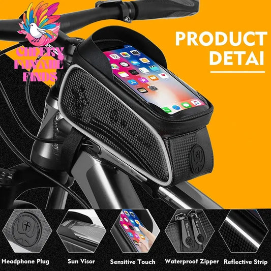 WEST BIKING Bicycle Bag Cycling Top Front Tube Frame Bag Waterproof 6.5 Inches Phone Case Storage Touch Screen MTB Road Bike Bag Cheeky Fantail Finds