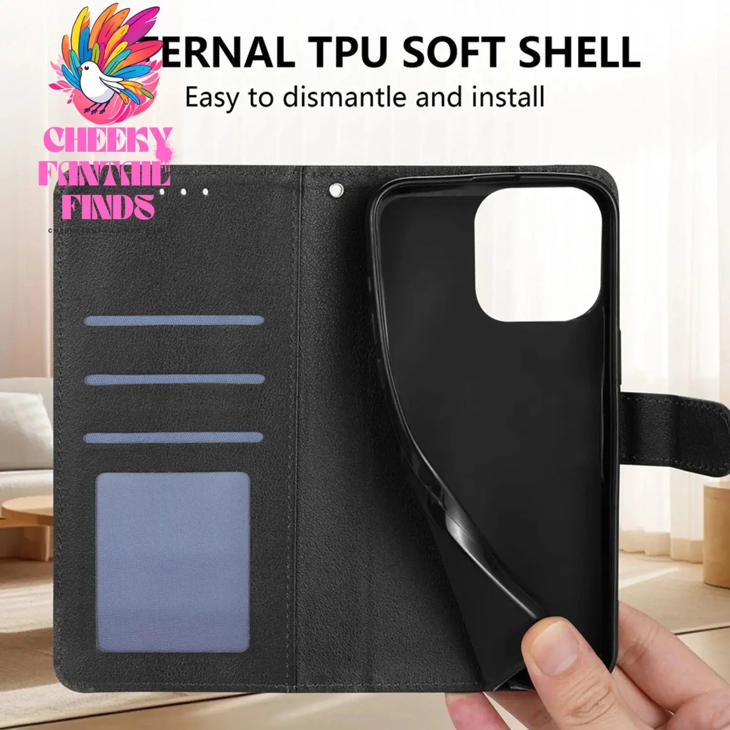 Wallet Card Stand Flip Leather Case Cover For Samsung Galaxy A05s A12 A13 A14 A15 A24 A32 A33 A34 A35 A51 A52 A53 A54 A55 A71 Cheeky Fantail Finds
